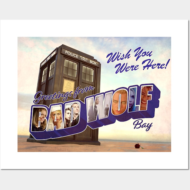 Greetings from Bad Wolf Bay Wall Art by Treherne